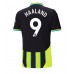 Maillot de foot Manchester City Erling Haaland #9 Extérieur vêtements 2024-25 Manches Courtes